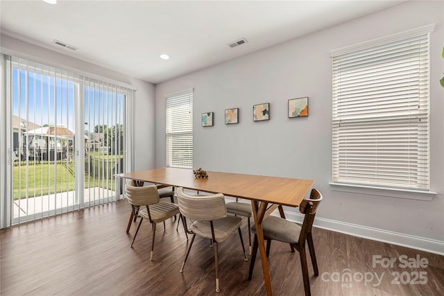 1009 Kemp Rd, Indian Trail, NC 28079 - dining space with wood finished floors and recessed lighting