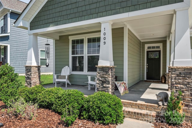 1009 Kemp Rd, Indian Trail, NC 28079 - entrance to property with covered porch