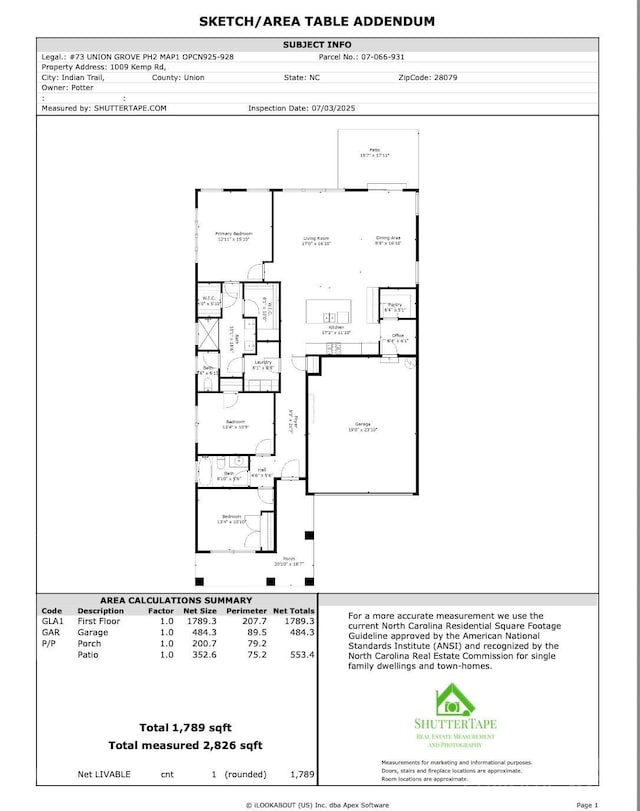 1009 Kemp Rd, Indian Trail, NC 28079 - view of home floor plan