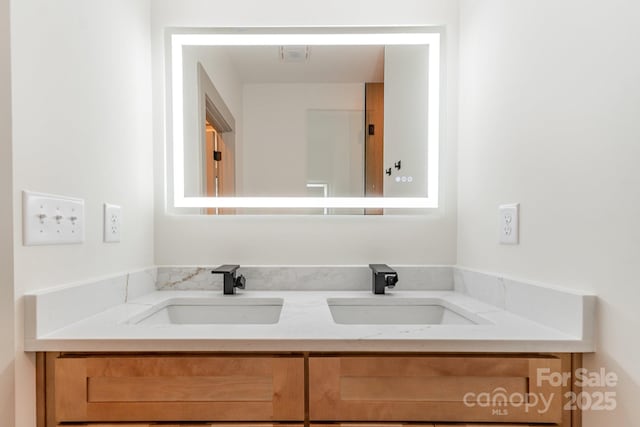 101 Bryan St, Kannapolis, NC 28083 - bathroom featuring double vanity