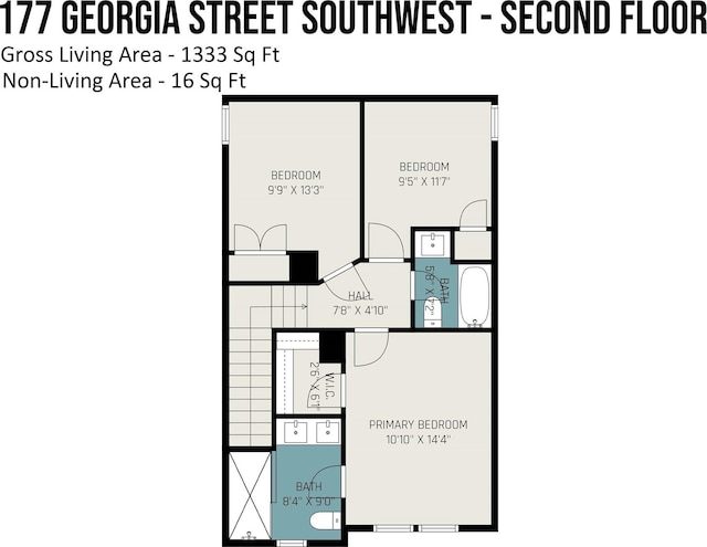 177 Georgia St SW, Concord, NC 28025 - view of home floor plan