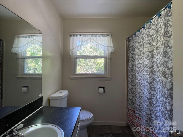 6708 Nutcracker Pl, Charlotte, NC 28212 - full bath featuring vanity, plenty of natural light, and a shower with curtain