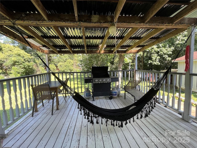 6708 Nutcracker Pl, Charlotte, NC 28212 - deck with area for grilling