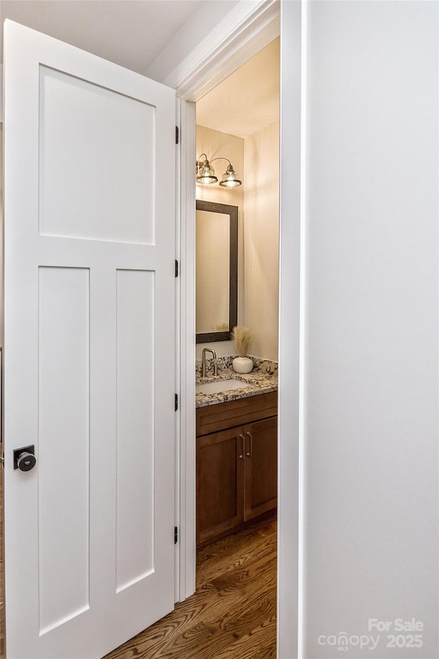 120 Gashes Creek Rd, Asheville, NC 28805 - hall with wood finished floors and a sink