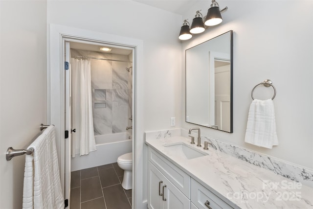 120 Gashes Creek Rd, Asheville, NC 28805 - bathroom with vanity, shower / tub combo with curtain, and tile patterned floors