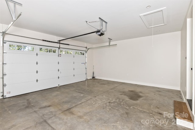 120 Gashes Creek Rd, Asheville, NC 28805 - garage with a garage door opener and baseboards