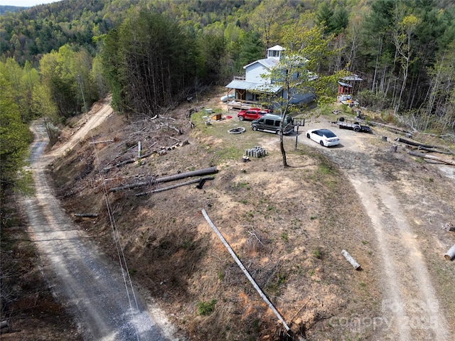 2668 Reedy Branch Rd, Purlear, NC 28665 - view from above of property featuring a heavily wooded area