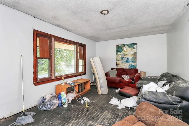 112 Harmony Trl, Gastonia, NC 28056 - living area with hardwood / wood-style flooring and a textured ceiling