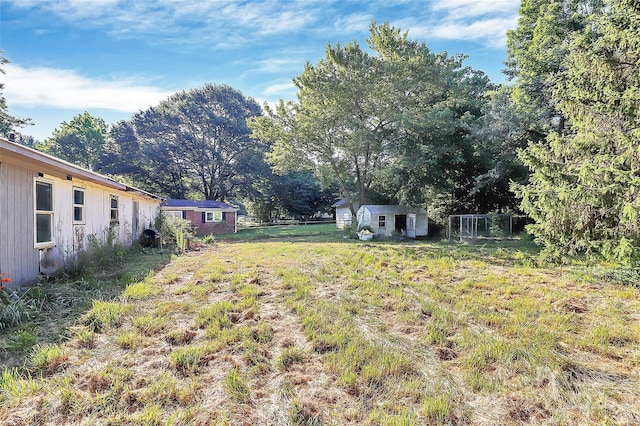 112 Harmony Trl, Gastonia, NC 28056 - view of yard featuring a shed