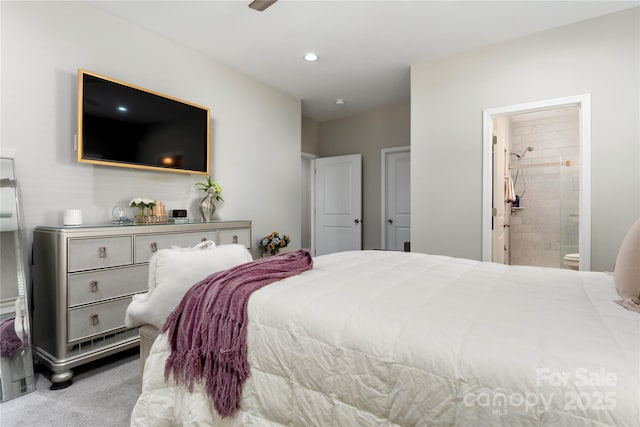 7516 Ohara St, Huntersville, NC 28078 - carpeted bedroom with ensuite bath and recessed lighting