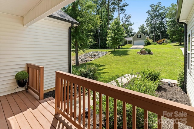 7516 Ohara St, Huntersville, NC 28078 - deck with a lawn