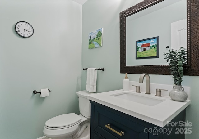 9141 Covey Hollow Ct, Charlotte, NC 28210 - half bath with vanity and toilet