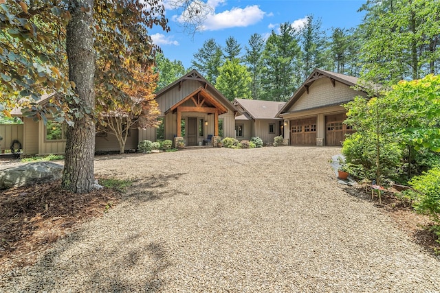 429 Turtle Head Dr, Nebo, NC 28761 - craftsman inspired home featuring driveway, board and batten siding, and a garage