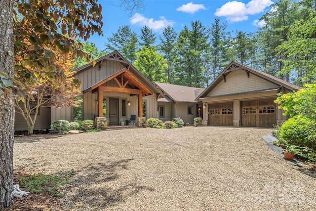 429 Turtle Head Dr, Nebo, NC 28761 - craftsman house featuring board and batten siding, an attached garage, and driveway