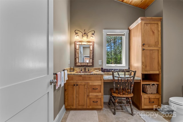 429 Turtle Head Dr, Nebo, NC 28761 - bathroom with toilet and vanity