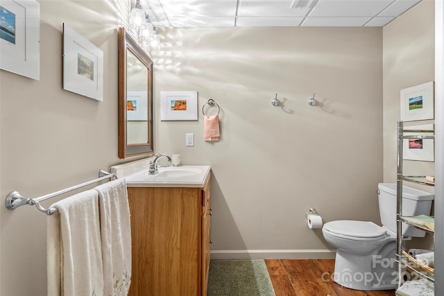 429 Turtle Head Dr, Nebo, NC 28761 - half bath featuring vanity and wood finished floors
