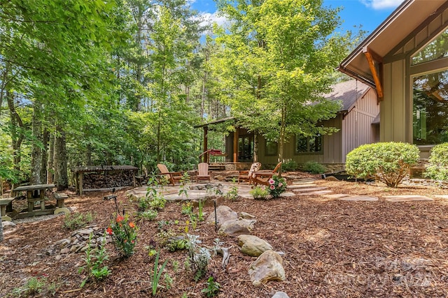 429 Turtle Head Dr, Nebo, NC 28761 - view of yard featuring a patio