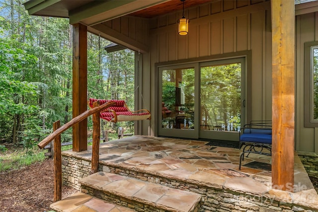 429 Turtle Head Dr, Nebo, NC 28761 - view of wooden terrace