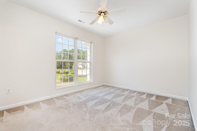 28 Ridgestone Cir, Mauldin, SC 29662 - carpeted spare room featuring baseboards and a ceiling fan