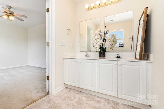 28 Ridgestone Cir, Mauldin, SC 29662 - full bath featuring double vanity and ceiling fan