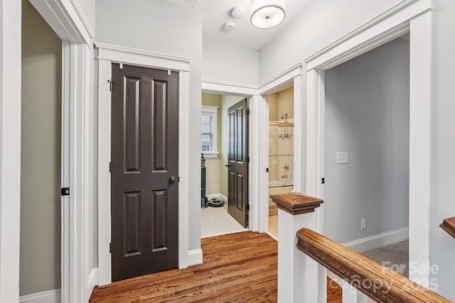 739 Terrace Park, Rock Hill, SC 29730 - hallway with wood finished floors and baseboards