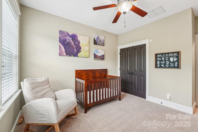 739 Terrace Park, Rock Hill, SC 29730 - bedroom with carpet flooring, multiple windows, a nursery area, and a closet