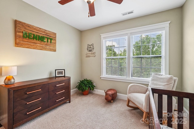 739 Terrace Park, Rock Hill, SC 29730 - bedroom featuring light colored carpet and a ceiling fan