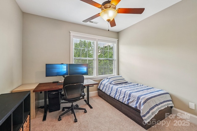739 Terrace Park, Rock Hill, SC 29730 - bedroom with carpet floors, a desk, and ceiling fan