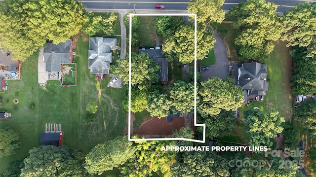 422 Wagner St, Troutman, NC 28166 - aerial view of property's location featuring property boundaries highlighted
