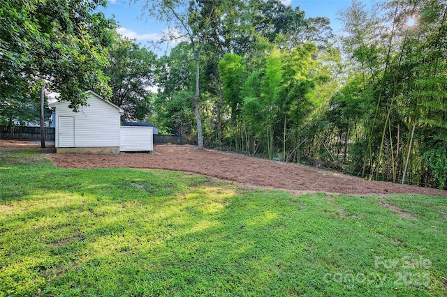 422 Wagner St, Troutman, NC 28166 - view of yard with a shed