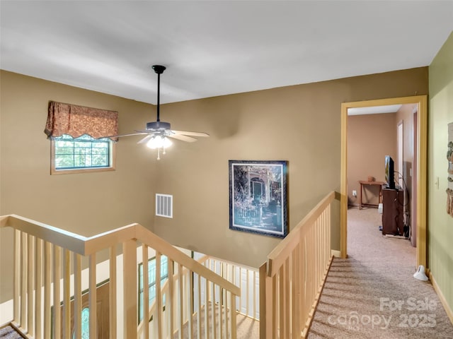 57 Copperhead Cv, Sylva, NC 28779 - hallway featuring an upstairs landing and light colored carpet