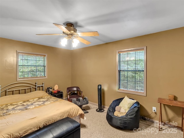 57 Copperhead Cv, Sylva, NC 28779 - carpeted bedroom featuring baseboards and ceiling fan