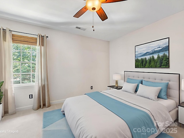 11126 Windgate Ct, Tega Cay, SC 29708 - bedroom featuring light colored carpet and ceiling fan