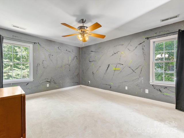 11126 Windgate Ct, Tega Cay, SC 29708 - carpeted empty room with a ceiling fan