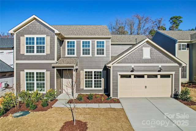 1041 Waxhaw Crossing Dr Unit 058, Waxhaw, NC 28173 - view of front of house with an attached garage, concrete driveway, and roof with shingles