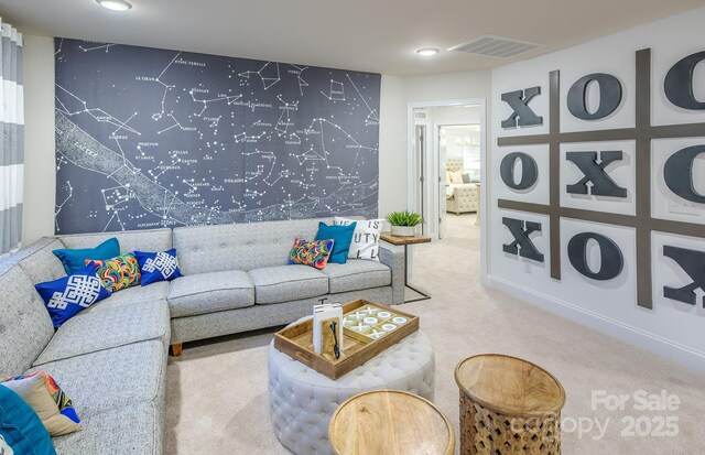 1041 Waxhaw Crossing Dr Unit 058, Waxhaw, NC 28173 - carpeted living area with recessed lighting