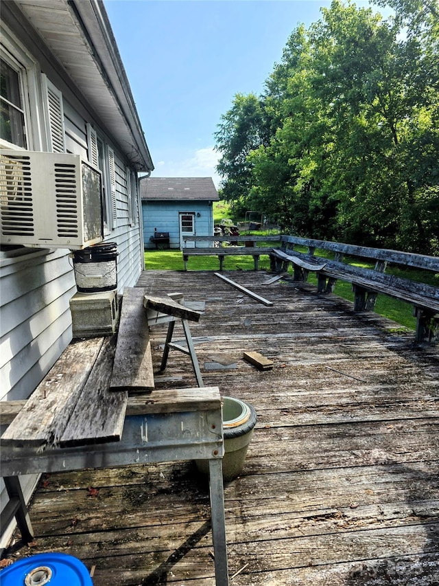 1206 Three Way Ln, Lenoir, NC 28645 - deck with cooling unit