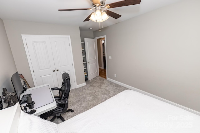 1005 8th Ave SW, Conover, NC 28613 - carpeted office space with baseboards and ceiling fan