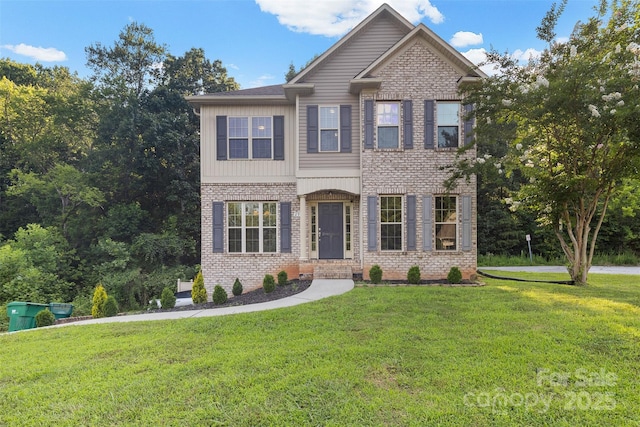 2953 Cameron Village Ct, Winston Salem, NC 27103 - view of front of property with brick siding and a front lawn