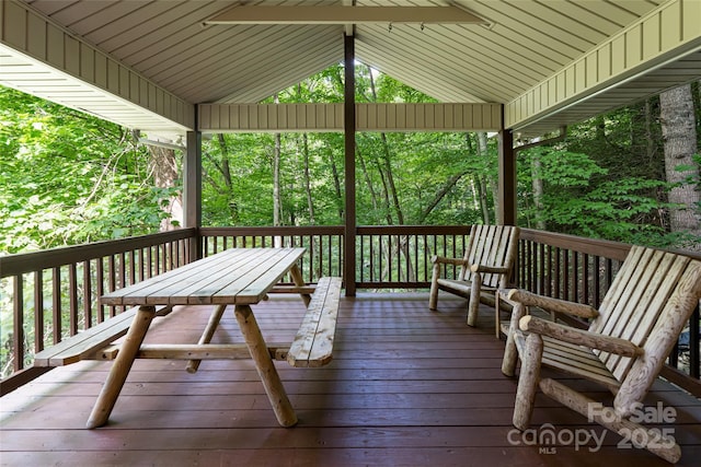 380 Allison Dr, Maggie Valley, NC 28751 - view of wooden deck