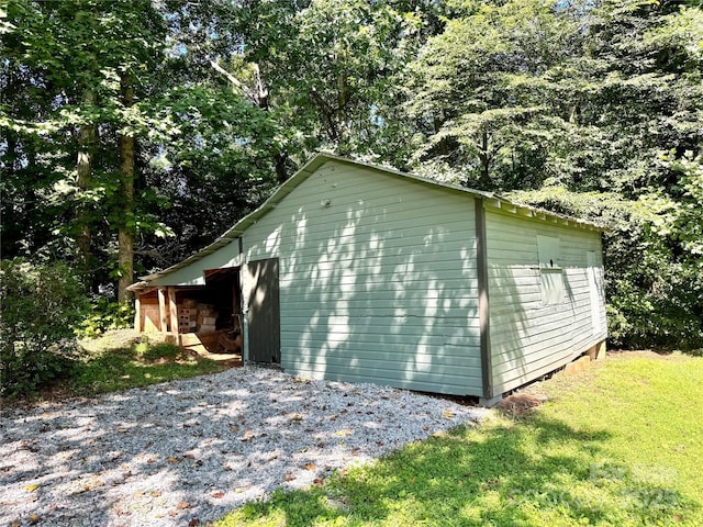 201 Barnes Ln, Stony Point, NC 28678 - view of side of property featuring a yard