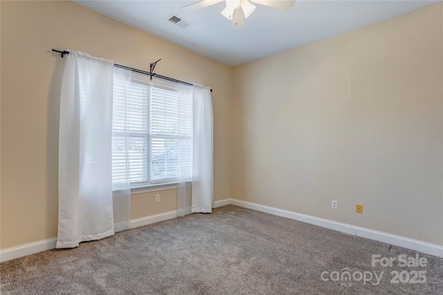 2785 Clover Rd NW, Concord, NC 28027 - carpeted empty room featuring a ceiling fan and baseboards