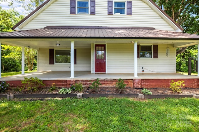 2028 Old Latter Rd, Newton, NC 28658 - farmhouse inspired home featuring covered porch and a metal roof