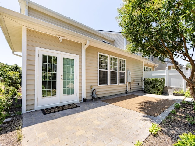 621 Pine Links Dr, Tega Cay, SC 29708 - view of exterior entry with a patio and french doors