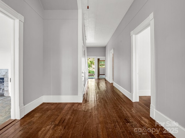 1111 Bills Creek Rd, Lake Lure, NC 28746 - hall featuring hardwood / wood-style floors and baseboards