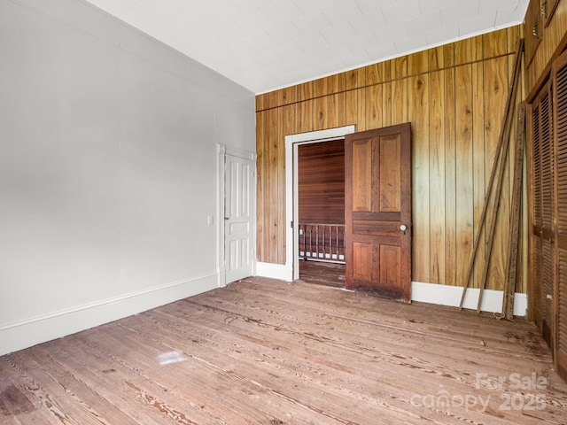 1111 Bills Creek Rd, Lake Lure, NC 28746 - empty room featuring wooden walls and wood finished floors