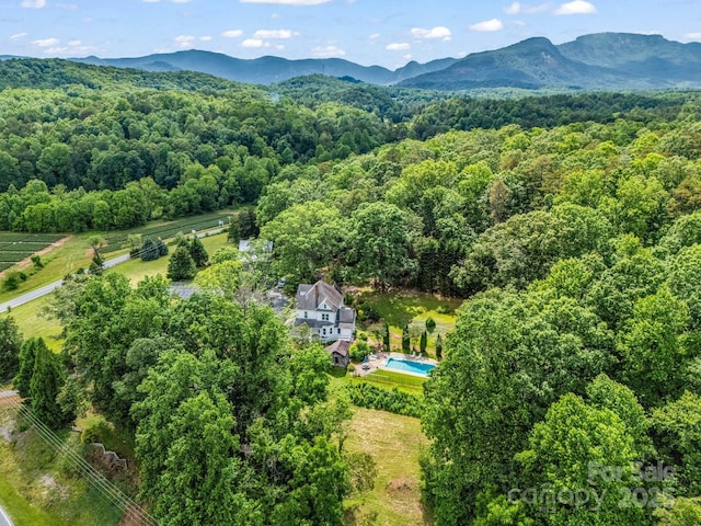1111 Bills Creek Rd, Lake Lure, NC 28746 - drone / aerial view of a mountainous background