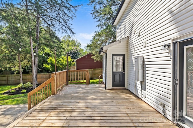 11401 Lone Star Cir, Charlotte, NC 28226 - view of wooden terrace