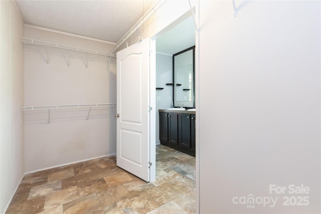25 Mountain View Rdg, Fairview, NC 28730 - walk in closet with stone finish flooring