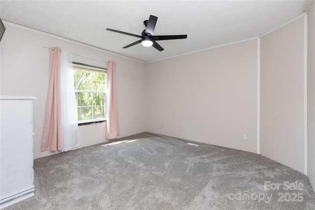 25 Mountain View Rdg, Fairview, NC 28730 - unfurnished room with carpet flooring, ceiling fan, and crown molding